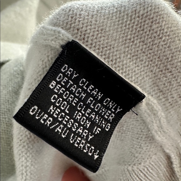 Dana Buchman 100% Cashmere Sleeveless Turtleneck Sweater Light Blue Women’s - Picture 10 of 14